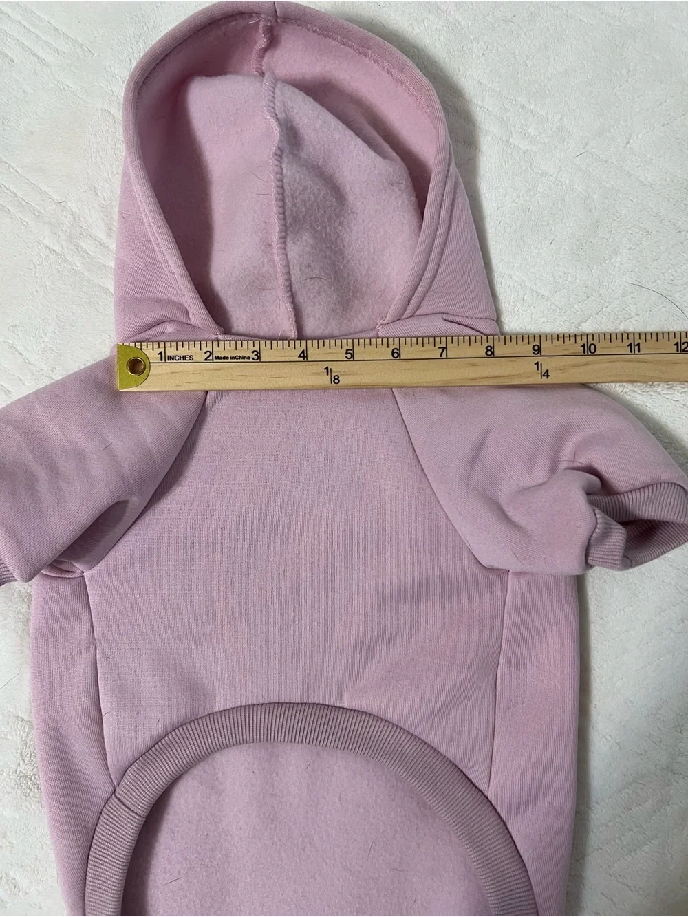 BAOBICUTE Lavender Hooded Dog Sweatshirt with Front Pocket